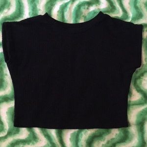 Black crop top